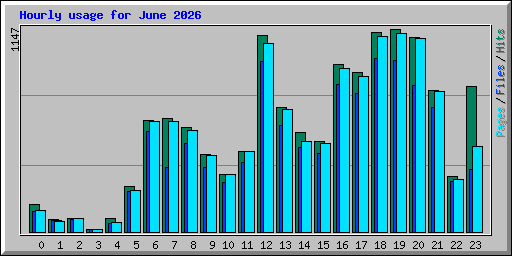 Hourly usage for June 2026